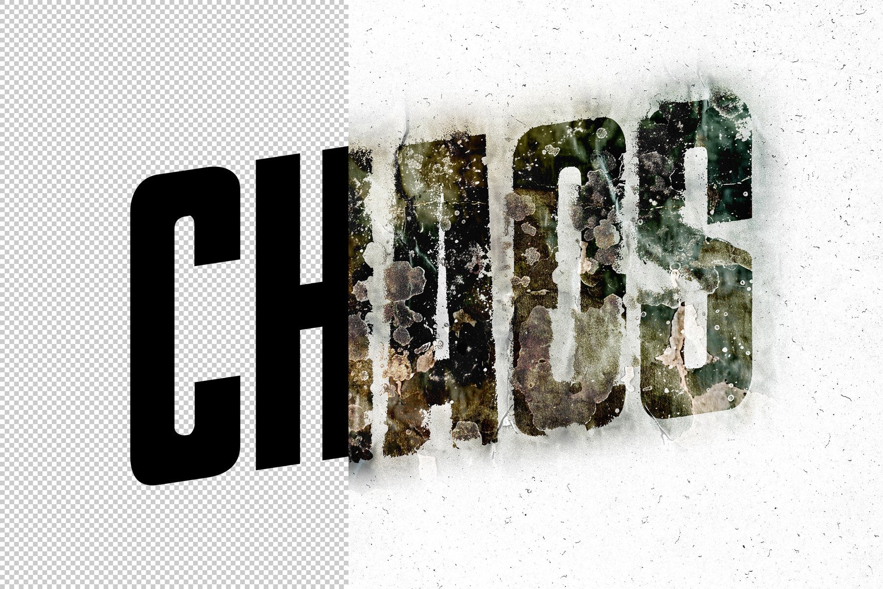 Grunge Wall Distortion Mockup