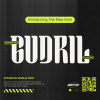 Gudril - Futuristic Display font