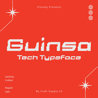 Guinsa – Futuristic Font