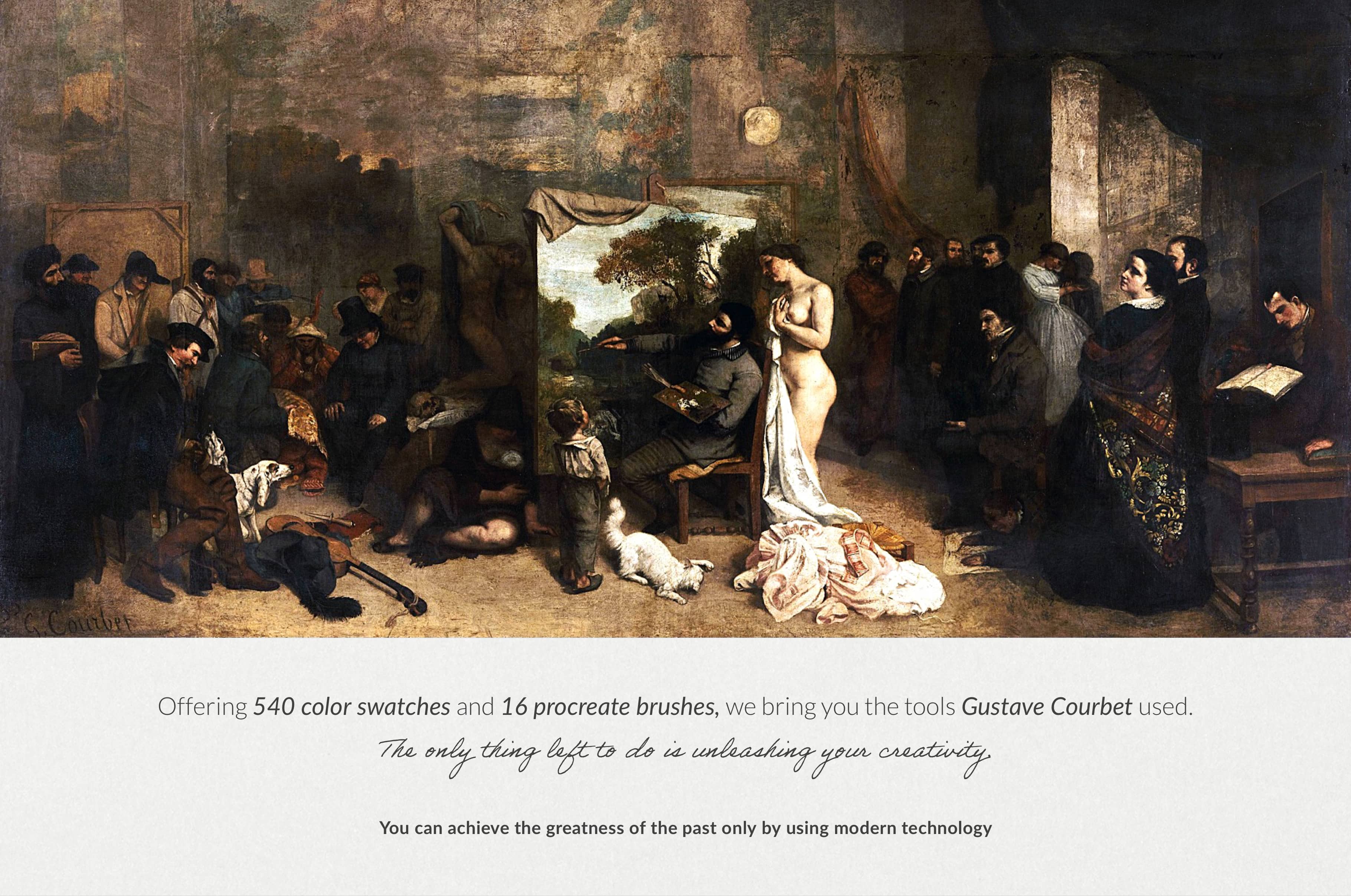 Gustave Courbet Procreate Kit