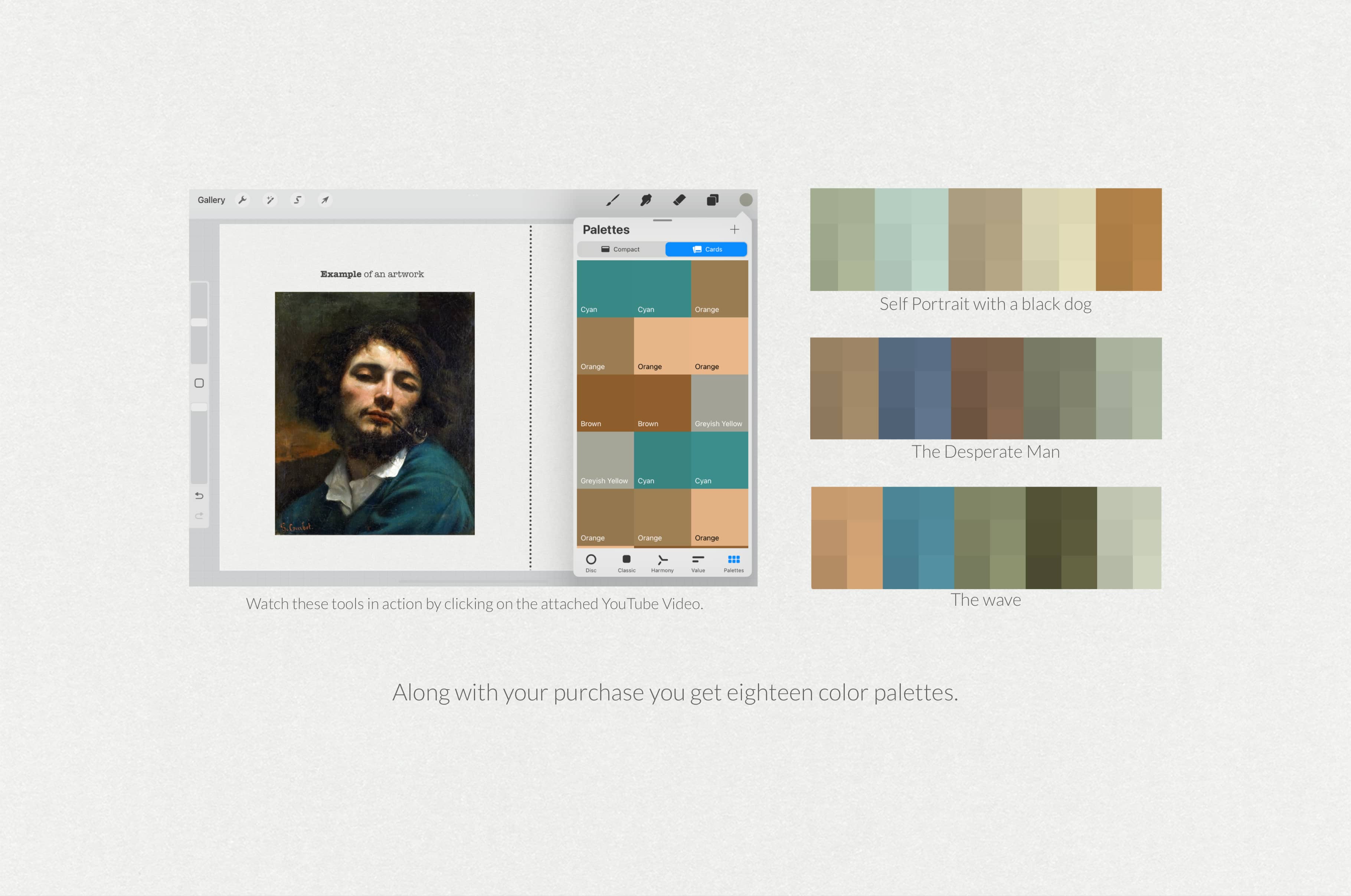 Gustave Courbet Procreate Kit