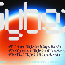 GYBEX — Pixel Futuristic Font Family by Enxyclo Studio, preview 13