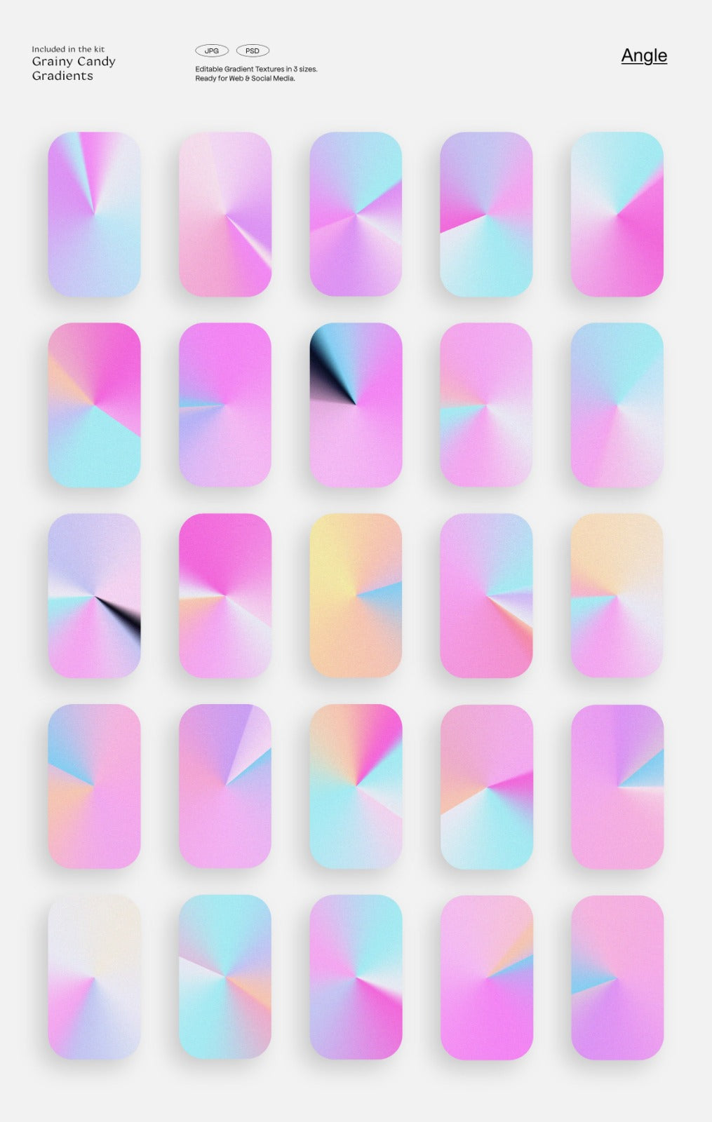 LA Candy Gradients & Shapes Bundle