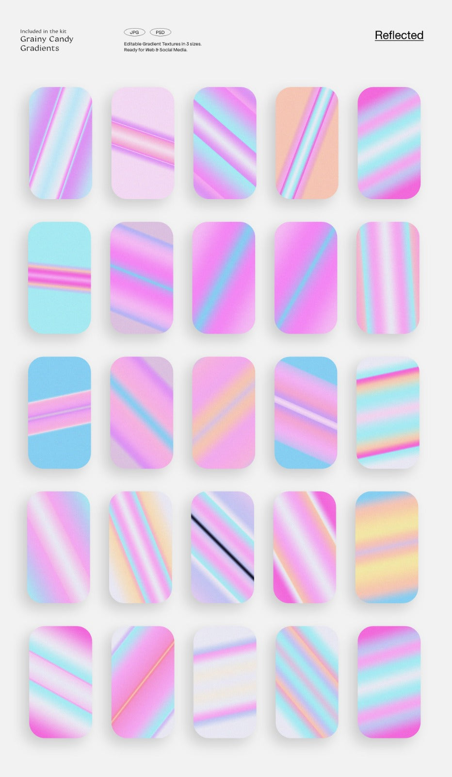 LA Candy Gradients & Shapes Bundle