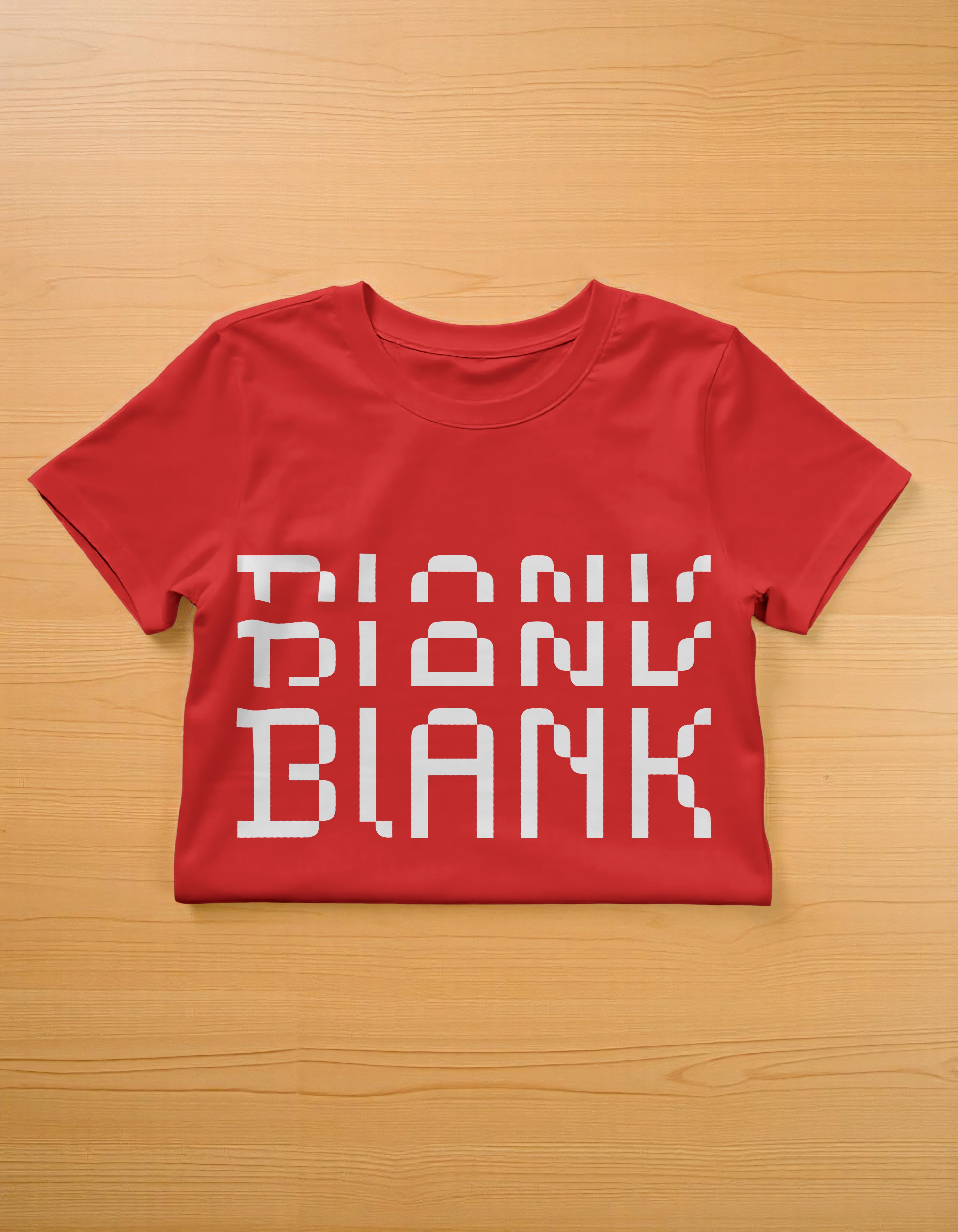 Half Folded T-Shirt Photoshop Mockup