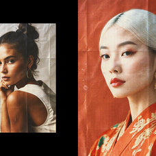 Halftone Crumpled Paper Photo Effect