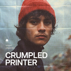 Halftone Crumpled Paper Photo Effect