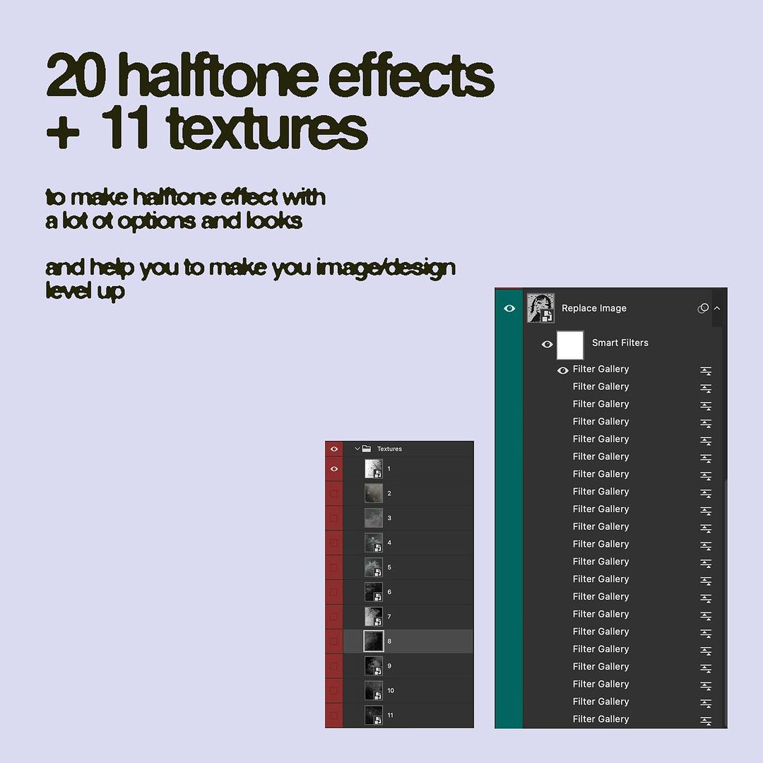 Halftone Image Effects Pack