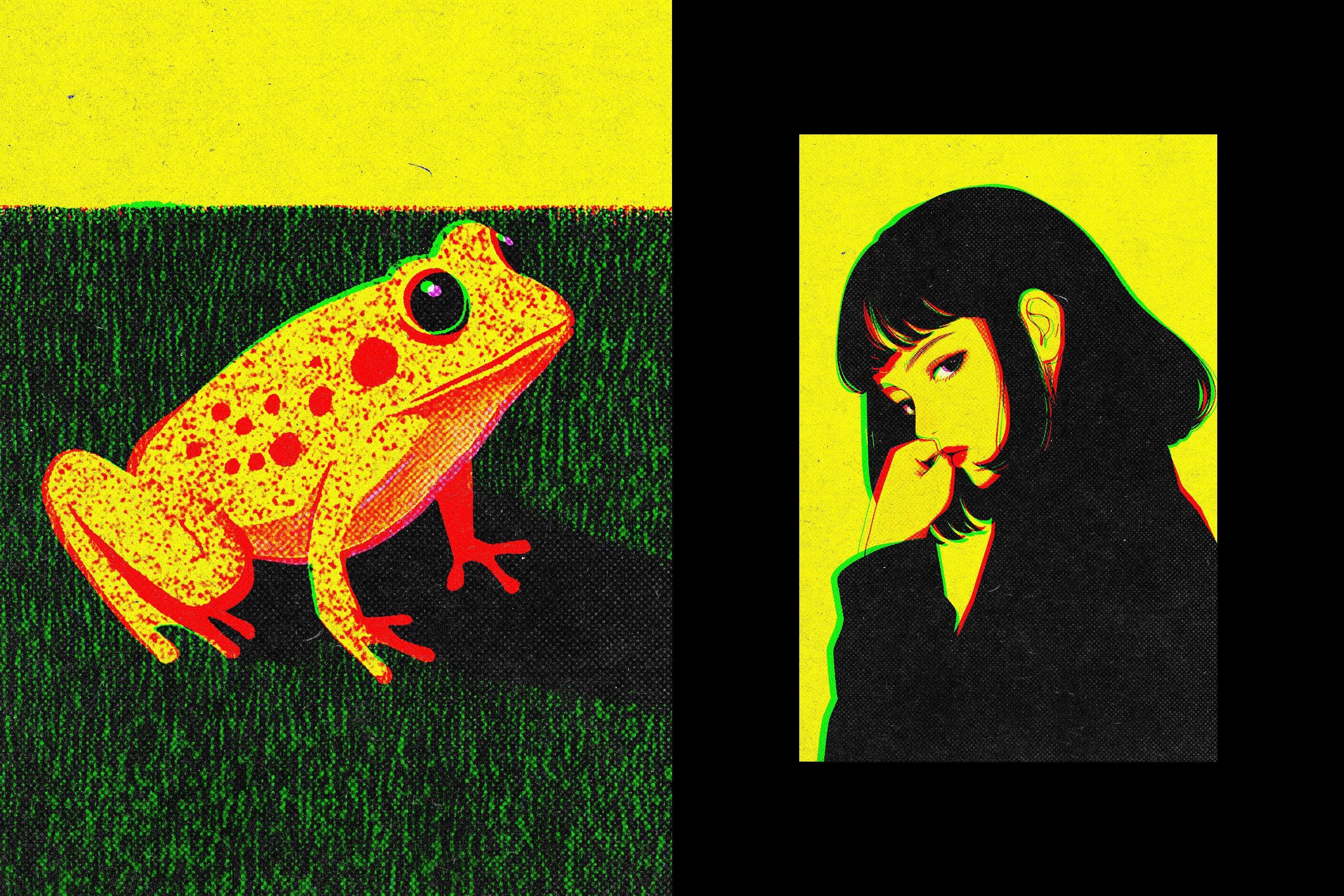 Halftone Print Effect