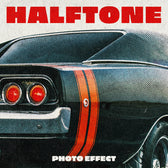 Halftone Print Photo Effect