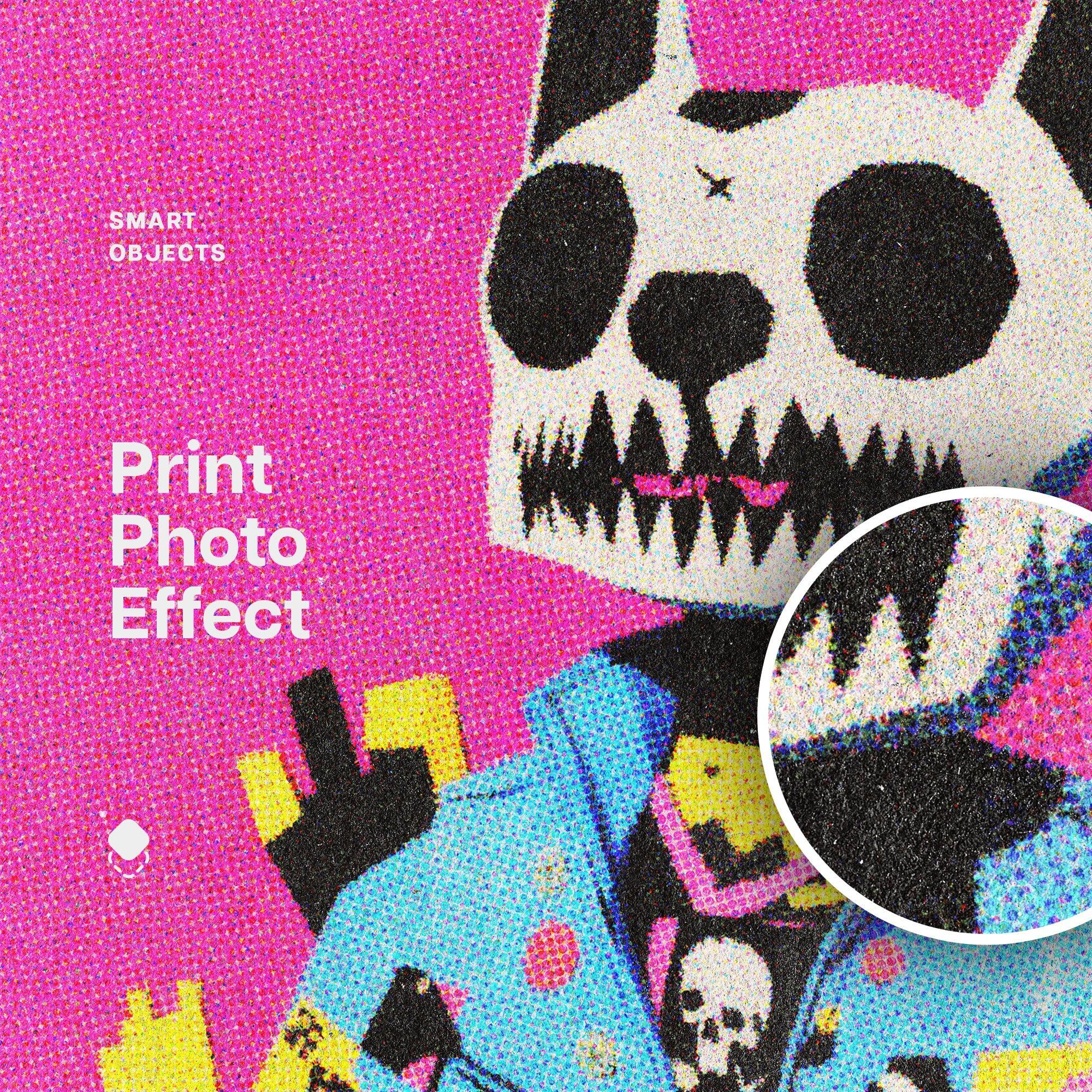 Halftone Print Style Effect