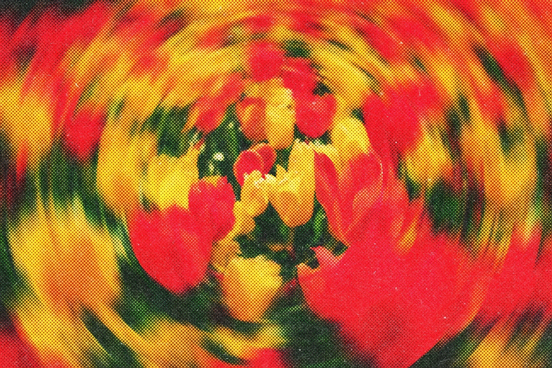 Halftone Spinning Blur Photo Effect