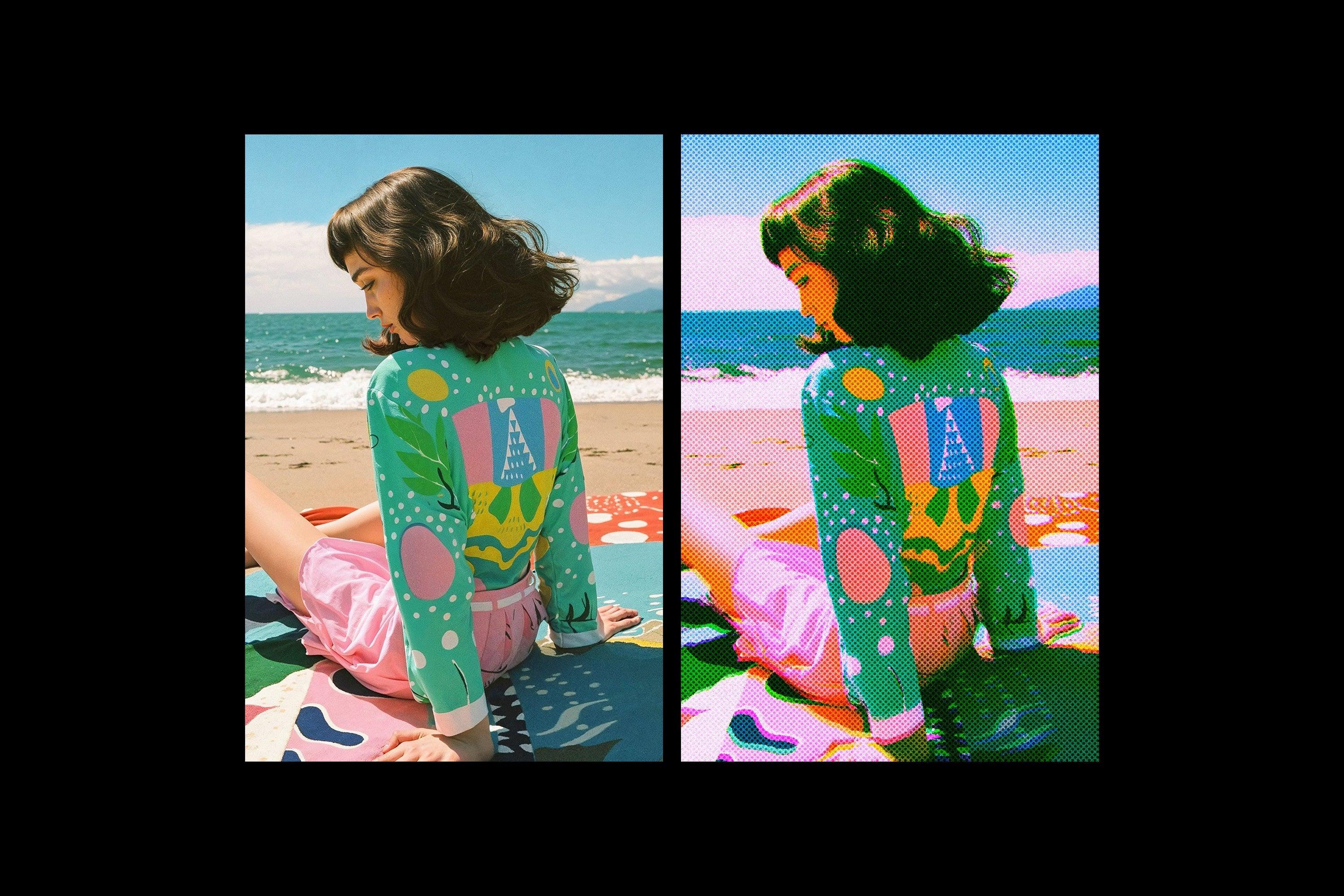 Halftone Vintage Photo Effect