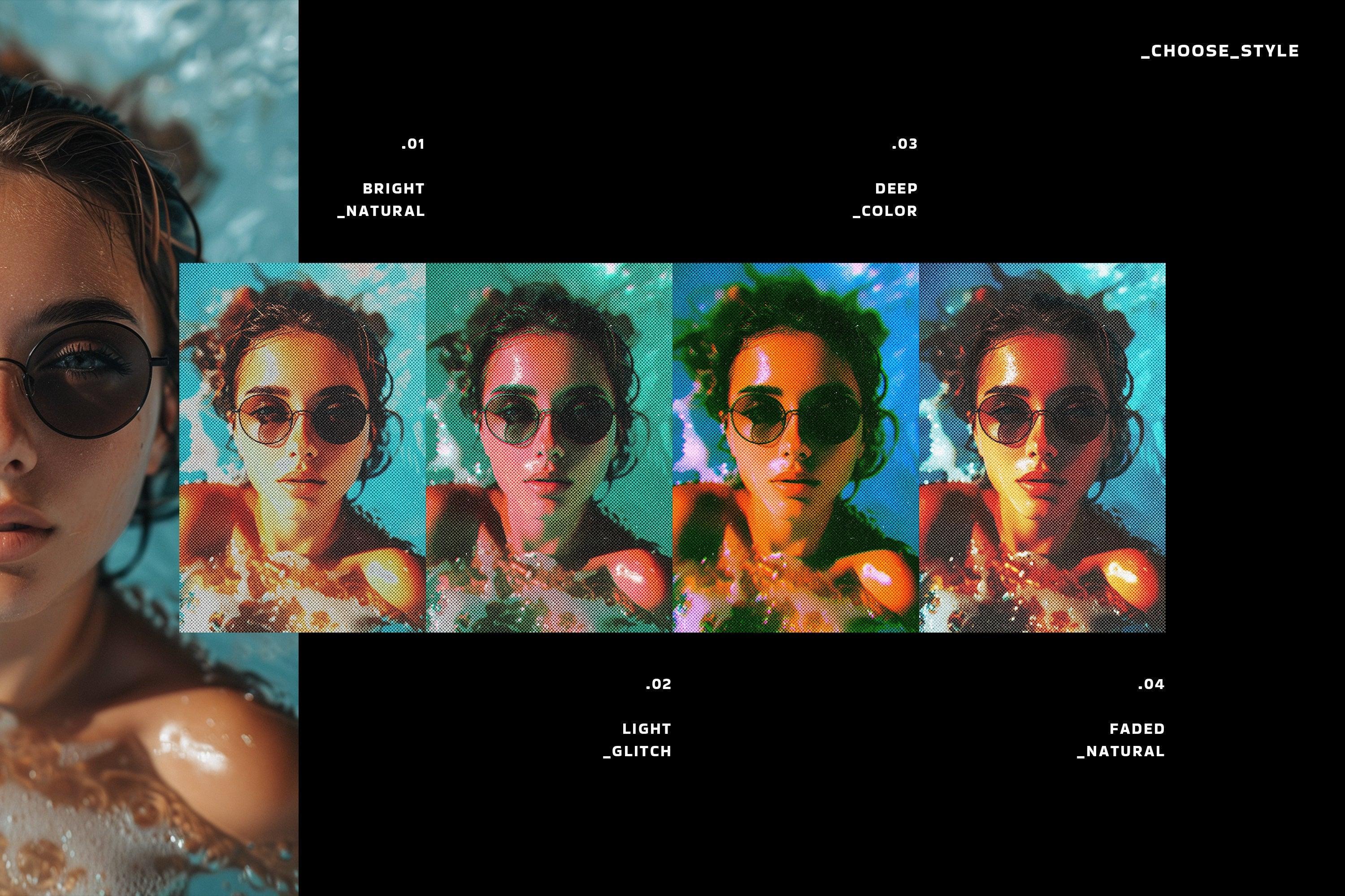 Halftone Vintage Photo Effect