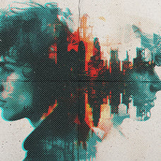 Halftone Vintage Photo Effect
