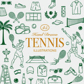 Hand-drawn Tennis Illustrations