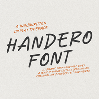 Handero - Handwritten Display Font