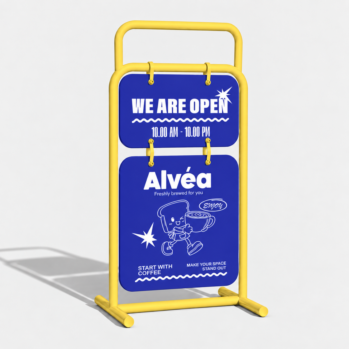 Hanging Stand Board Mockup by Mockativ, preview 2