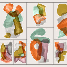 HAPPY CLUSTERS Gouache Shapes