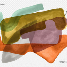 HAPPY CLUSTERS Gouache Shapes