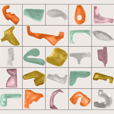 HAPPY CLUSTERS Gouache Shapes
