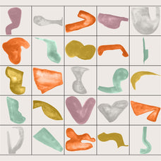 HAPPY CLUSTERS Gouache Shapes