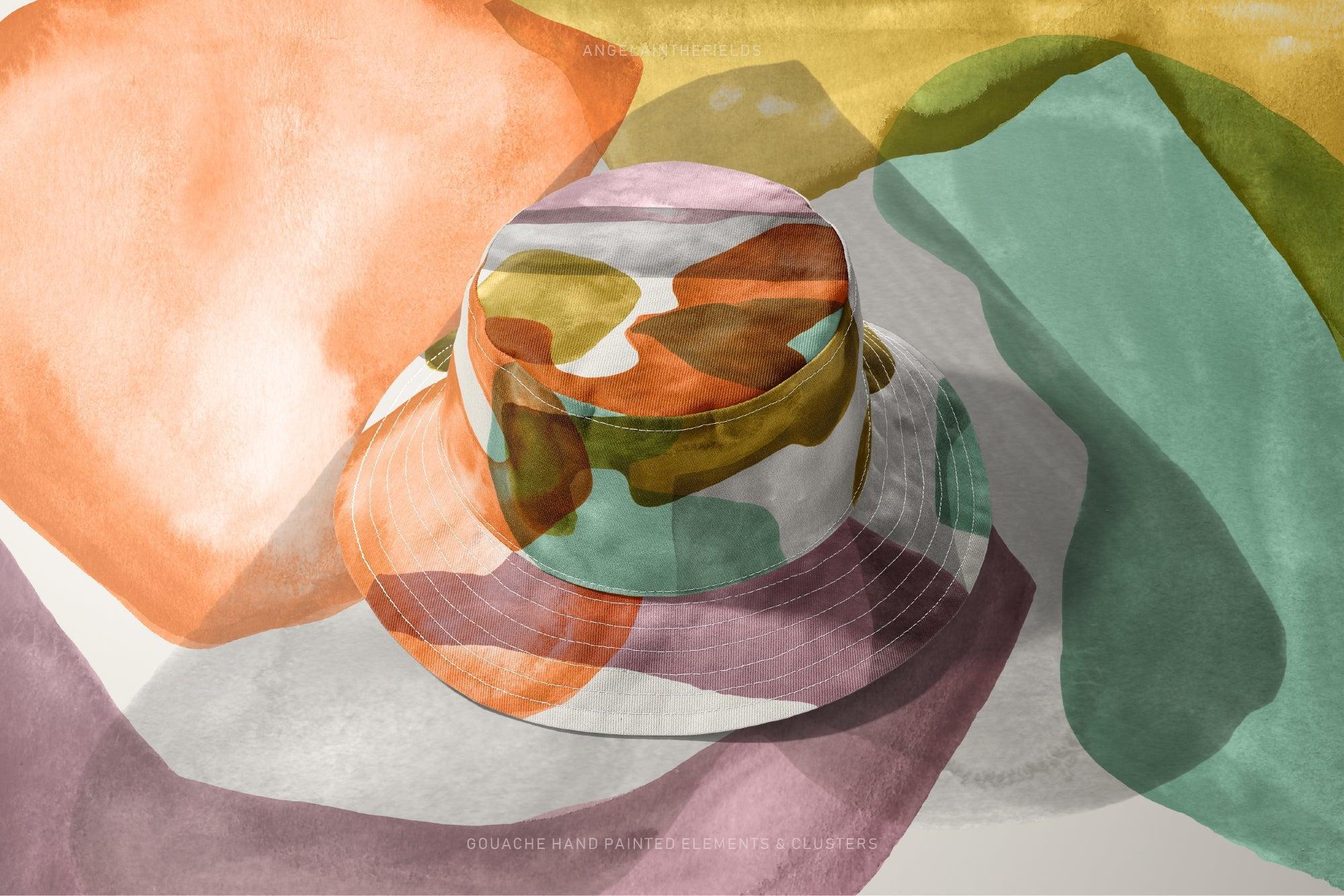 HAPPY CLUSTERS Gouache Shapes