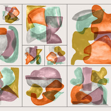 HAPPY CLUSTERS Gouache Shapes