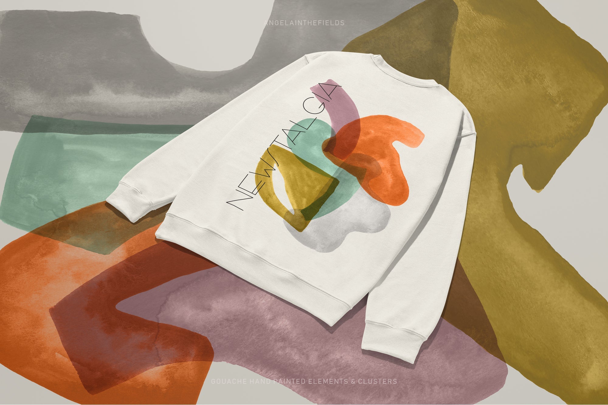 HAPPY CLUSTERS Gouache Shapes