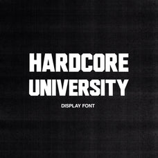 HARDC0RE_UNIVERSITY DISPLAY FONT