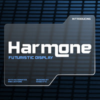 Harmone Futuristic Display Font