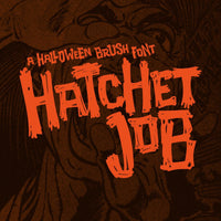 Hatchet Job - A Halloween Brush Font