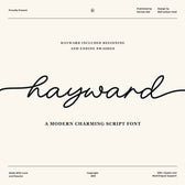 Hayward Modern Charming Script Font