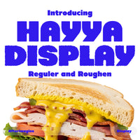 Hayya Display Font — Regular & Roughen