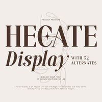 Hecate Display – Modern Editorial Serif Font