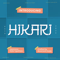 Hikari Japanese Style Typeface Font