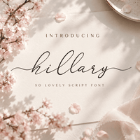 Hillary - Lovely Script Font