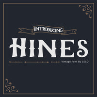 Hines – Vintage Font