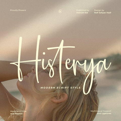 Histerya Modern Script Font