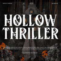 Hollow Thriller – Spooky Halloween Display Font