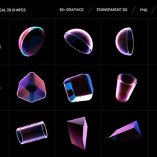 Holo Geometrical 3D Shapes