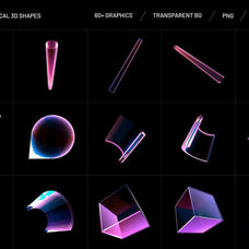Holo Geometrical 3D Shapes