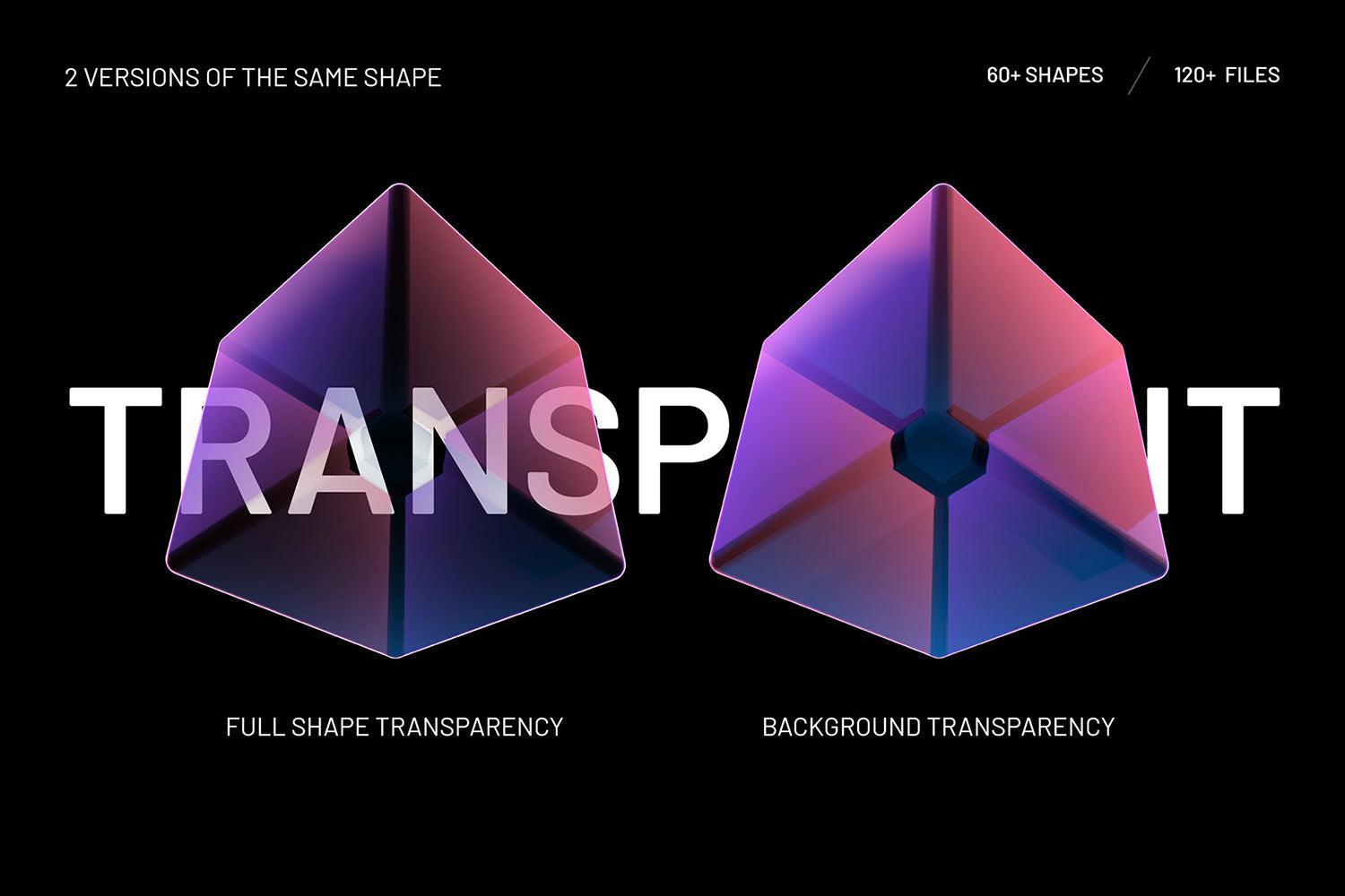 Holo Geometrical 3D Shapes