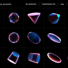 Holo Geometrical 3D Shapes