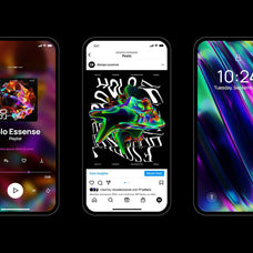 Holographic 3D Abstract Shapes