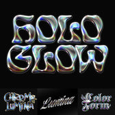 Holographic Liquid Chrome Text Effect
