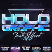 Holographic Text Effects