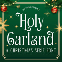 Holy Garland Christmas Serif Font