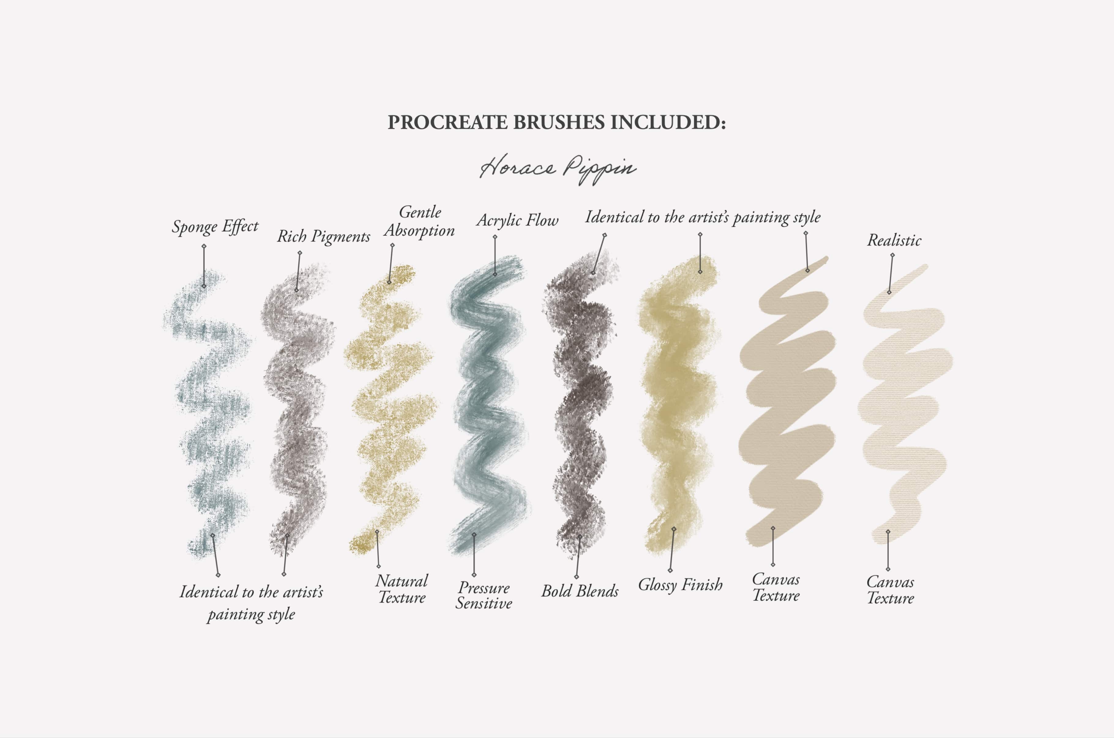 Horace Pippin Procreate Brushes