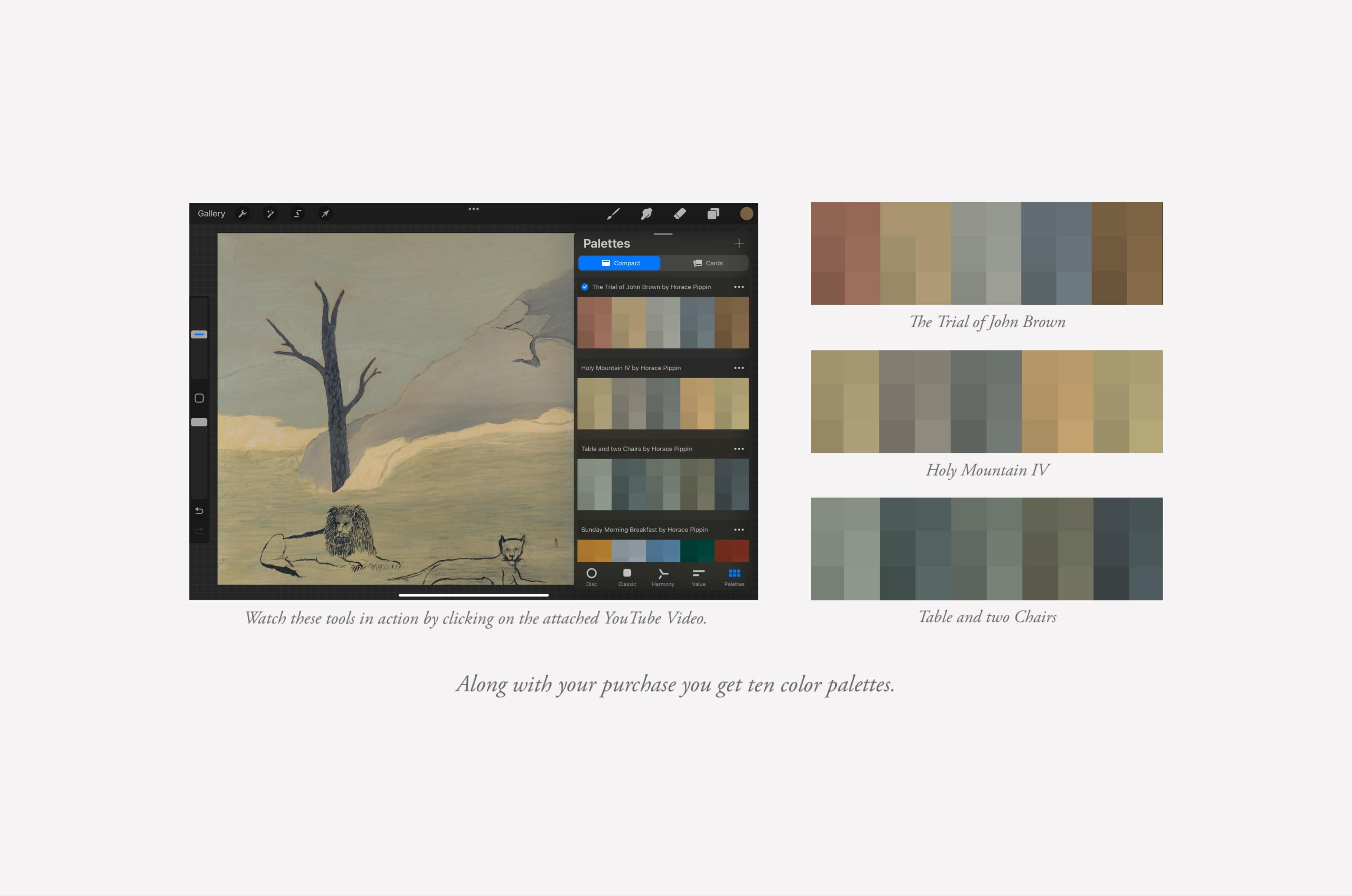 Horace Pippin Procreate Brushes